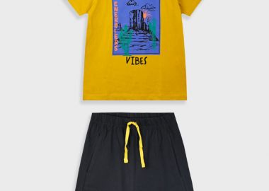 Σετ με τύπωμα για αγόρι | ΜΑΥΡΟ - Energiers - 